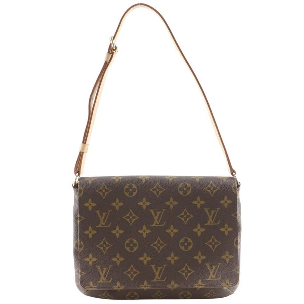 LOUIS VUITTON Authentic Brown Monogram Canvas Shoulder Bag